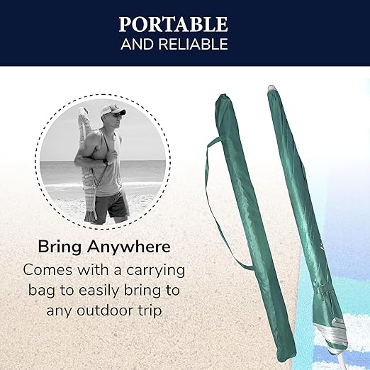 Beach Umbrella, Portable Outdoor Umbrella -Full 6 ft Arc Beach Umbrella, Portable Outdoor Umbrella -Full 6 ft Arc